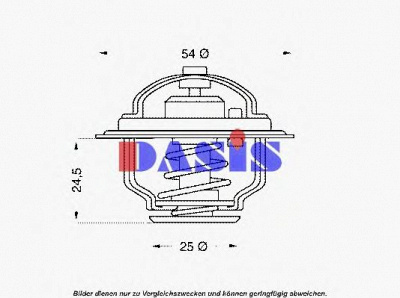 AKS DASIS 751851n -  Термостат, охлаждающая жидкость